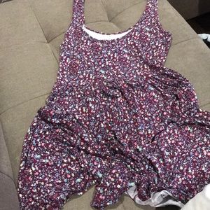 American Eagle soft maroon jersey dress